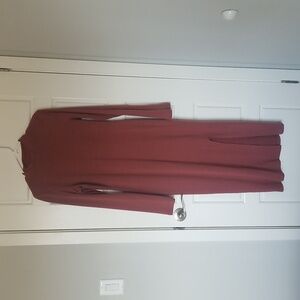Long sleeve fitted dress